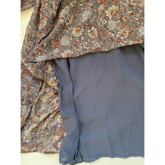 Dress Forum Floral Long Sleeve Short Peasant Dress Small - Picture 11 of 13